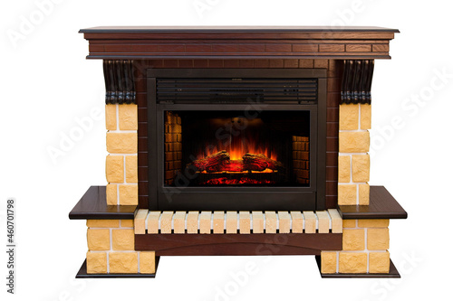 decorative fireplace with artificial fire © Дзед Талаш Козловски