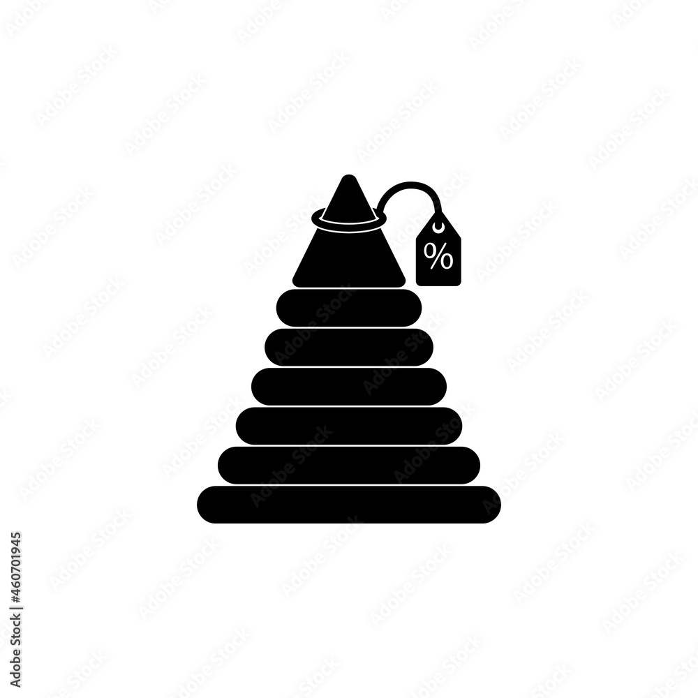 Children's toy, discount icon in discount set Children's toy, discount icon in discount set