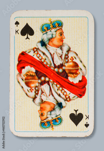 Patience Spielkarte König Pik