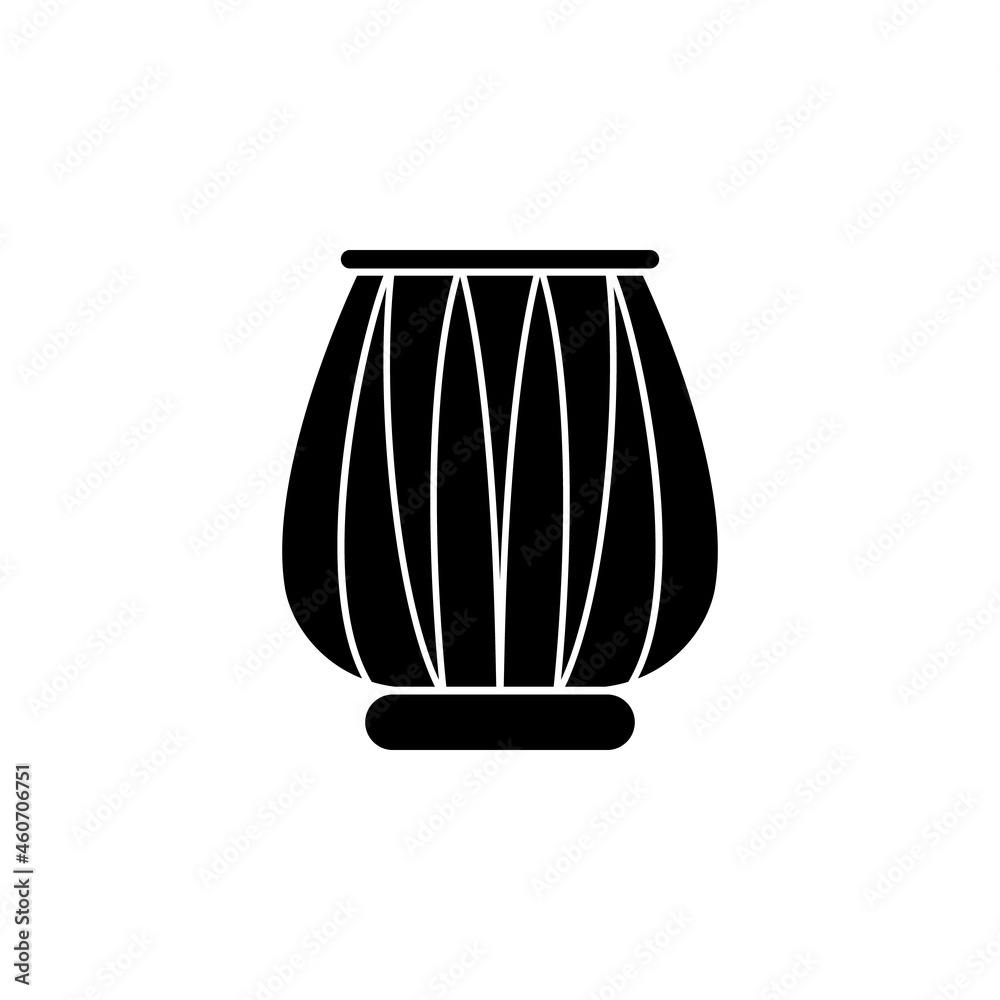 Drum icon in India set Drum icon in India set