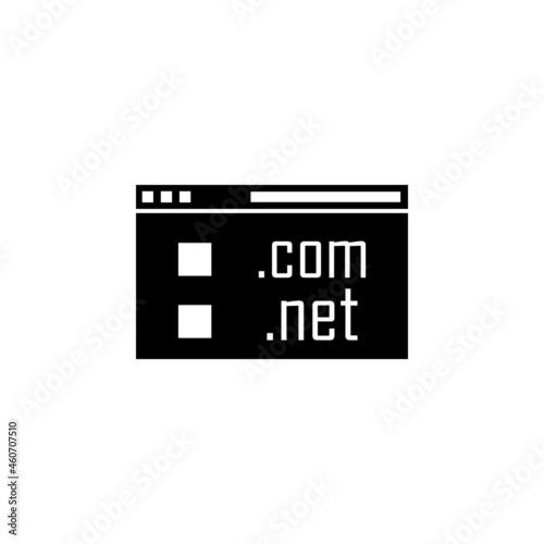 Browser, domain selection icon in IT set