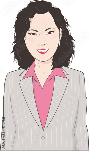 アジア系女性ビジネスマン①