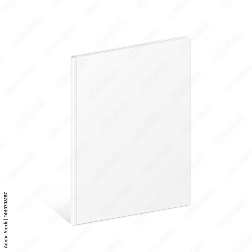 Blank cover book mockup isolated on white background. Vector illustration. Ready to use as template for your design. EPS10. Blank cover book mockup isolated on white background. Vector illustration. Ready to use as template for your design. EPS10.