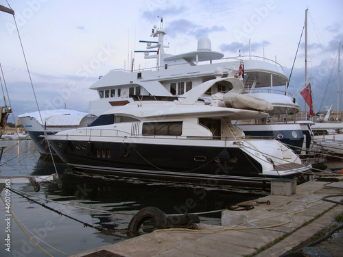 Malta. Gzira is a city on the shore, famous for its famous marina. Beautiful bay. Beautiful yachts.