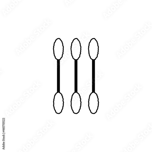 cotton swabs icon in Microbes set