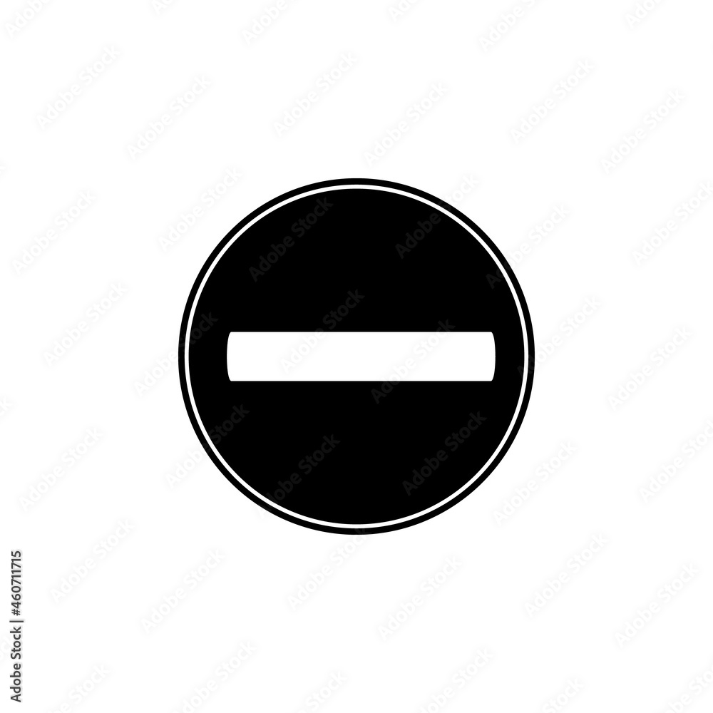 Prohibition sign icon in Safety set Prohibition sign icon in Safety set