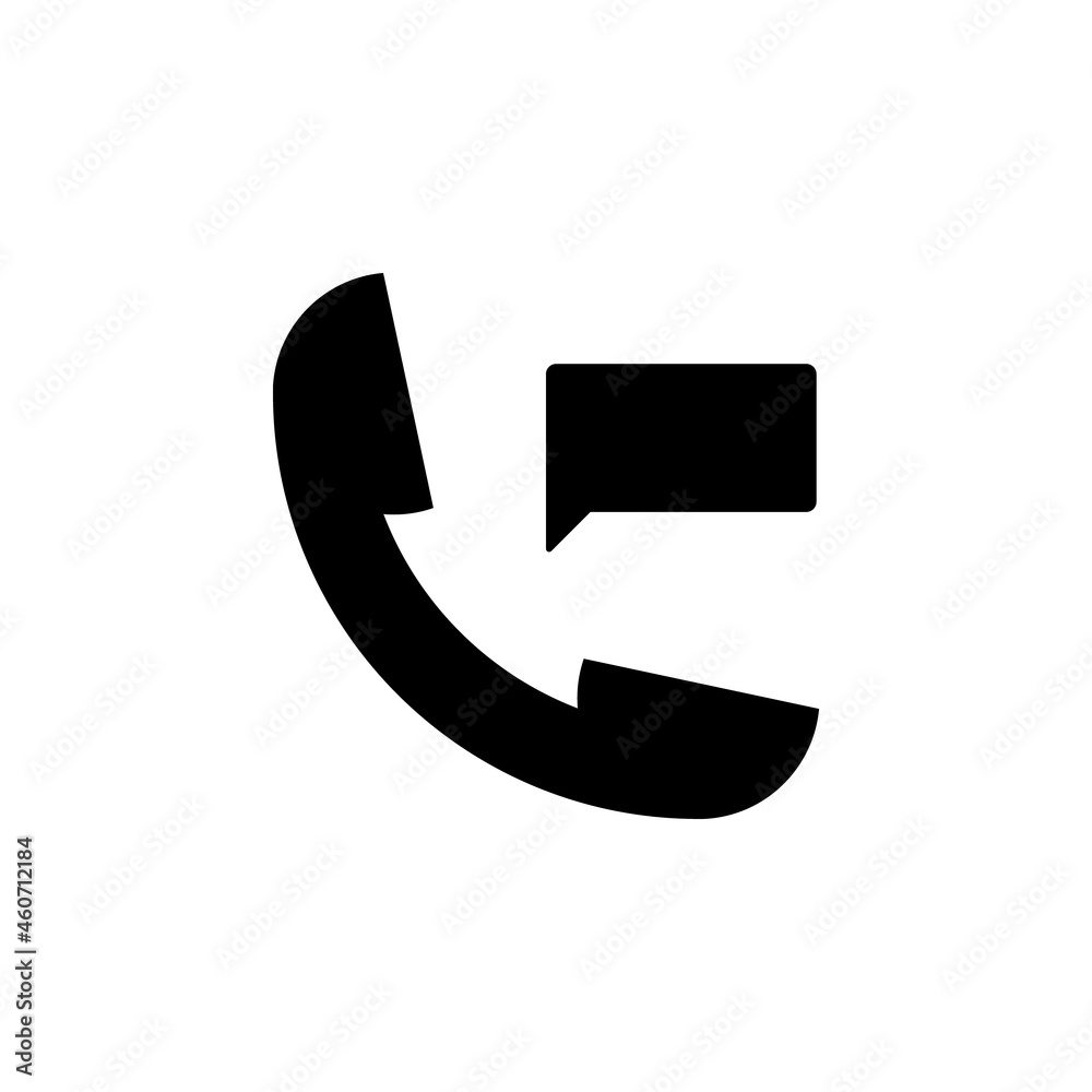 Telephone receiver, conversation bubble icon in Shopping set Telephone receiver, conversation bubble icon in Shopping set