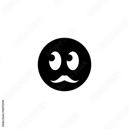 emoji with mustache icon in emoji set
