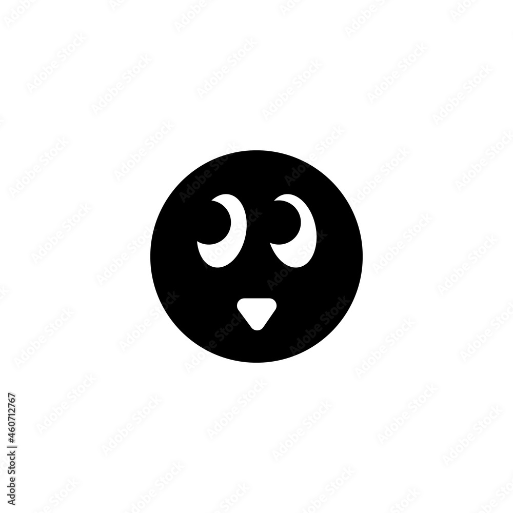 Fototapeta premium excited emoticon icon in emoji set