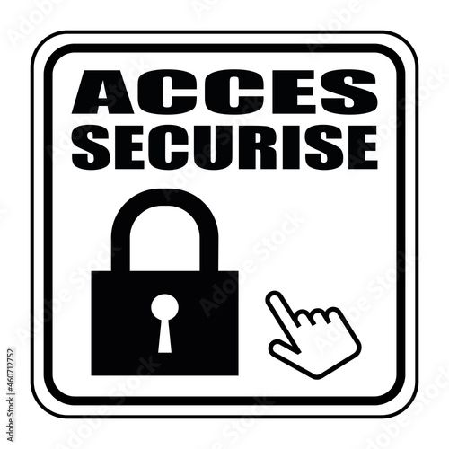 Logo accès sécurisé.
