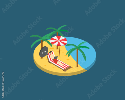 leavism or leaveism for employee working while not at work, on leave or holiday