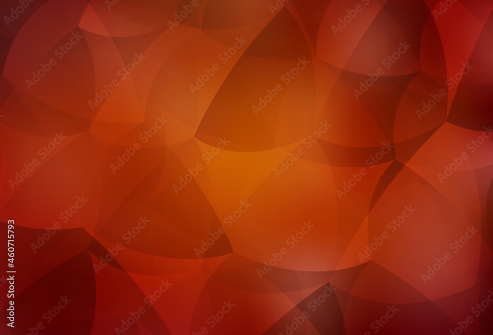Fototapeta premium Dark Red, Yellow vector pattern with polygonal style.