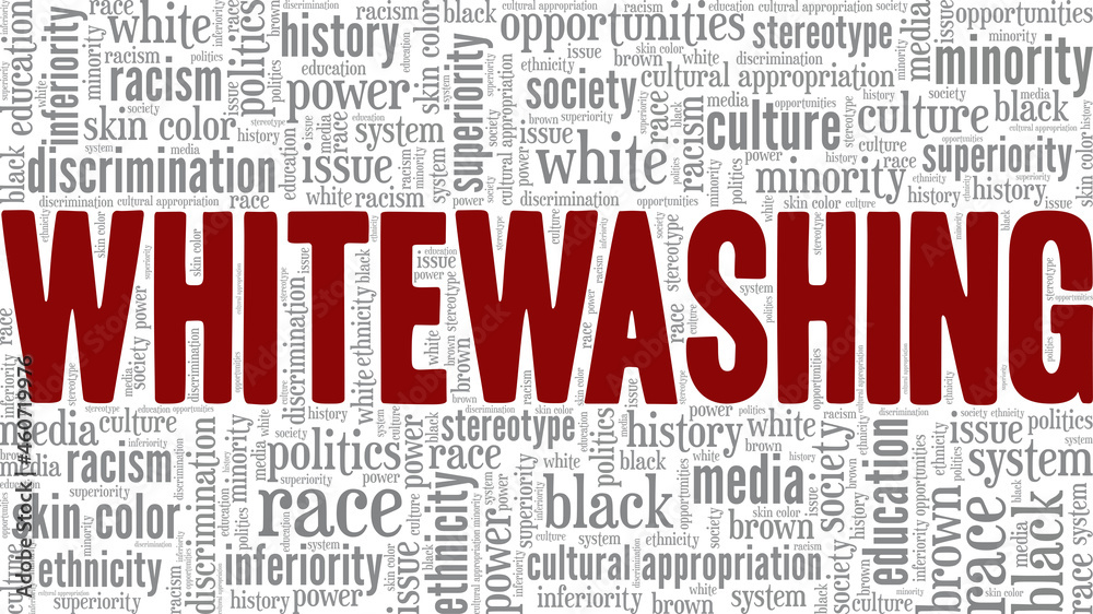 Whitewashing vector illustration word cloud isolated on white background. Whitewashing vector illustration word cloud isolated on white background.