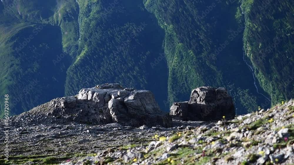 view from a summit in the Lechtaler Alpen, Tirol, Austria
