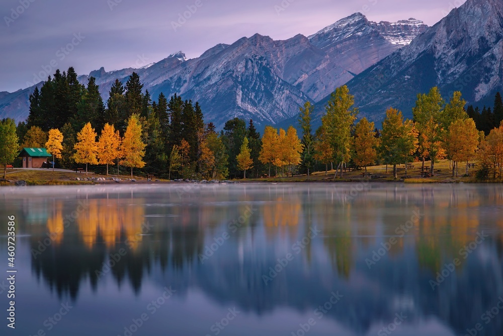 Autumn Mountain Landscape At Quarry Lake Autumn Mountain Landscape At Quarry Lake