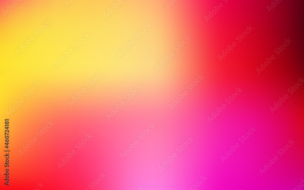Light pink, yellow vector gradient blur template. Light pink, yellow vector gradient blur template.