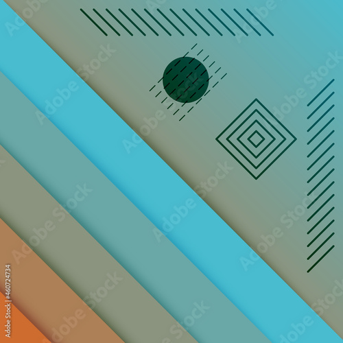 abstract, technology orange, turquoise gradient wallpaper background