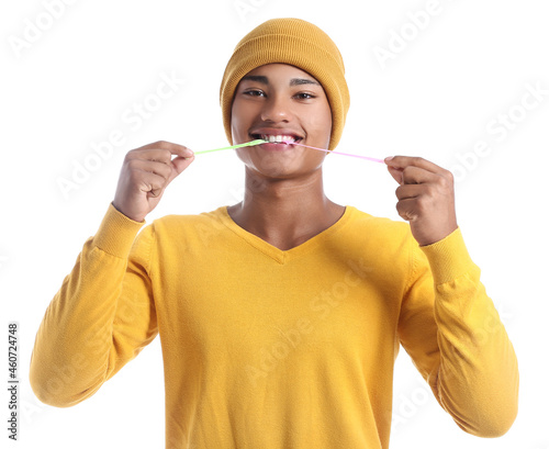 Happy African-American guy ...