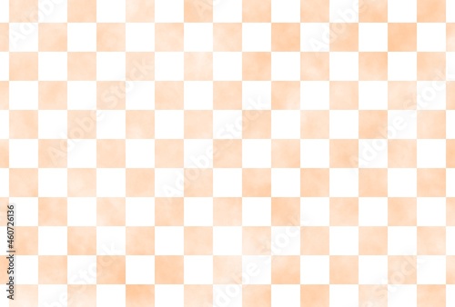 水彩風 市松模様の背景