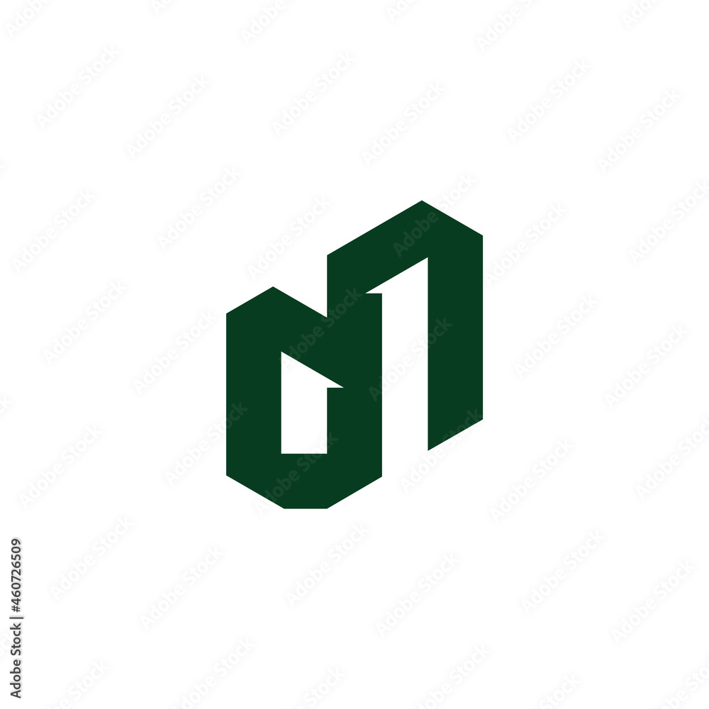 letter dn door window real estate symbol logo vector letter dn door window real estate symbol logo vector
