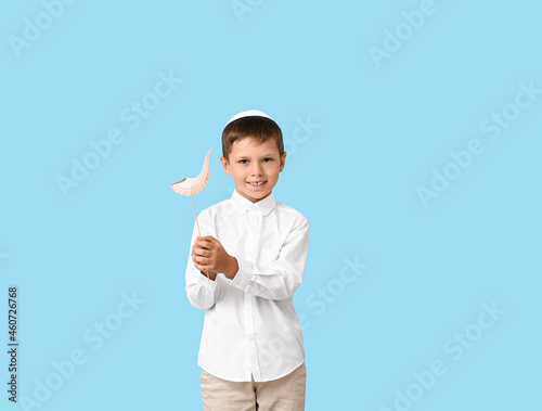 Little boy with decor for R...