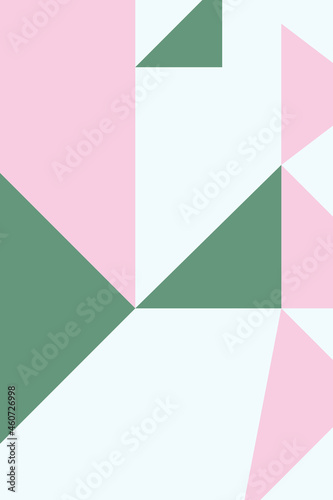 abstract, shapes sage green, rose quartz wallpaper background vector illustration