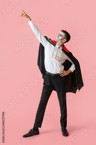 Man dressed as vampire for ...