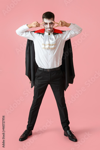 Man dressed as vampire for ...