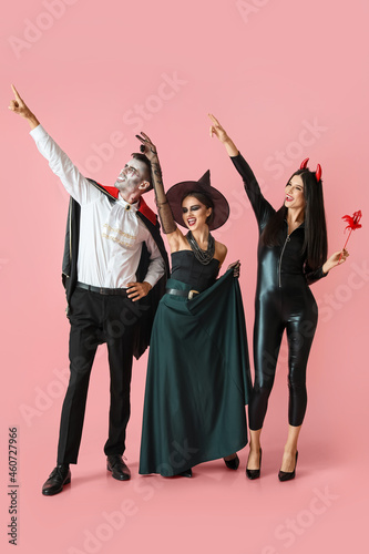 People in Halloween costume...