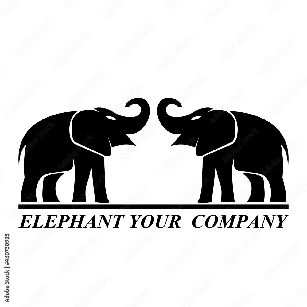 Obraz premium Elephant logo illustration