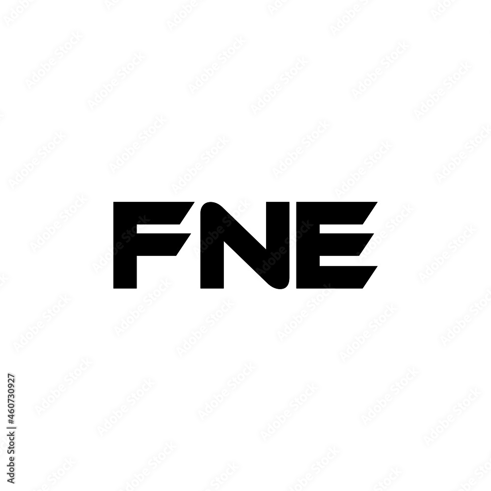 FNE letter logo design with white background in illustrator, vector logo modern alphabet font overlap style. calligraphy designs for logo, Poster, Invitation, etc.