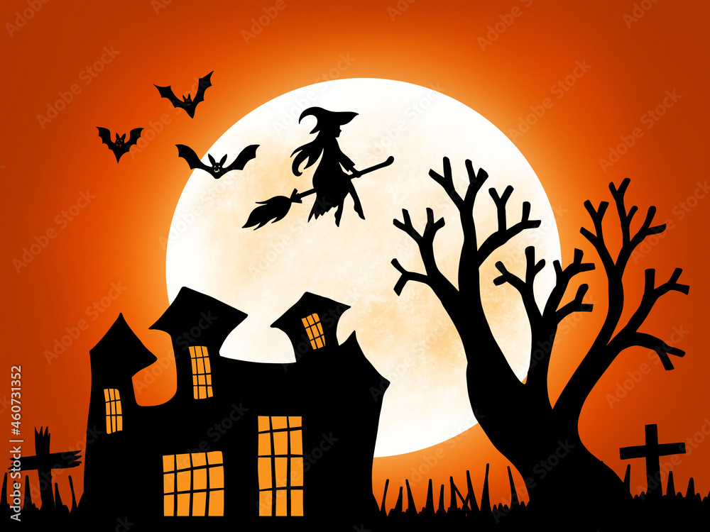 Halloween Horror Background. Halloween illustration. Halloween background. Halloween sublimation