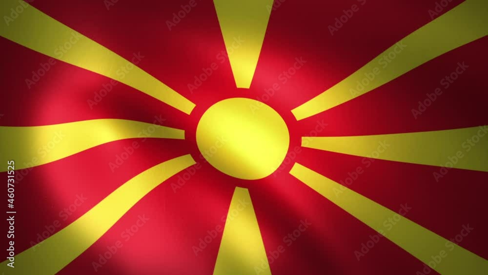 Flag of North Macedonia Waving in the Wind (CG | LOOP) Flag of North Macedonia Waving in the Wind (CG | LOOP)