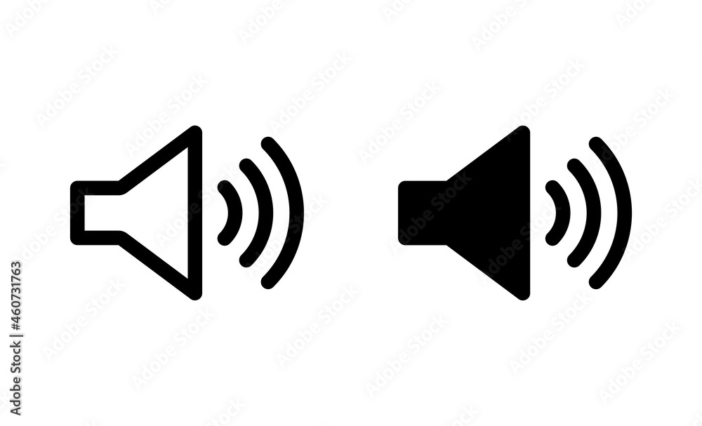 Speaker icons set. volume sign and symbol. loudspeaker icon. sound ...