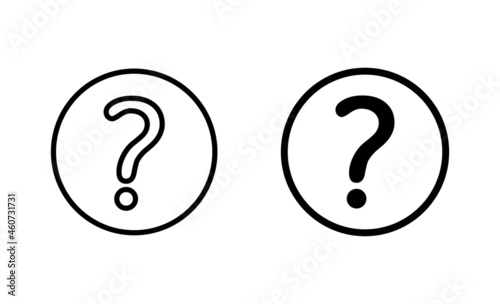 Fototapeta Naklejka Na Ścianę i Meble -  Question icons set. question mark sign and symbol