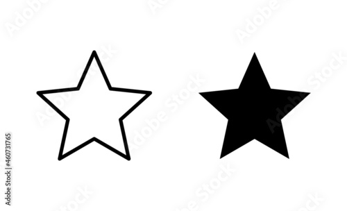 Star Icons set. rating sign and symbol. favourite star icon