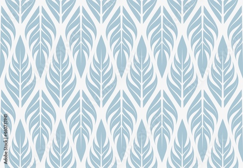 Geometric leaves vector seamless pattern. Abstract vector texture. Leaf background. vector illustration