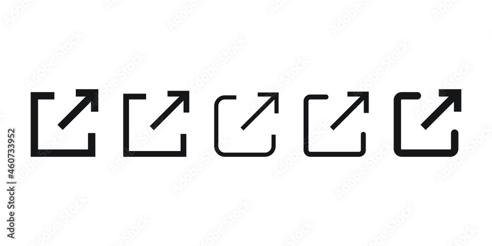 external link icon vector Line on white background image for web, presentation, logo, Icon Symbol. external link icon vector Line on white background image for web, presentation, logo, Icon Symbol.