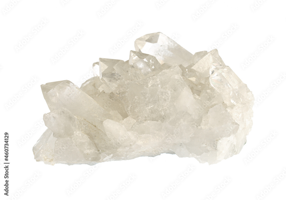 single white crystal mineral sample 