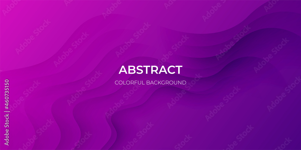 Abstract purple geometric background. Wavy geometric background. Trendy gradient shapes composition Paper cut style design. - Vector Abstract purple geometric background. Wavy geometric background. Trendy gradient shapes composition Paper cut style design. - Vector