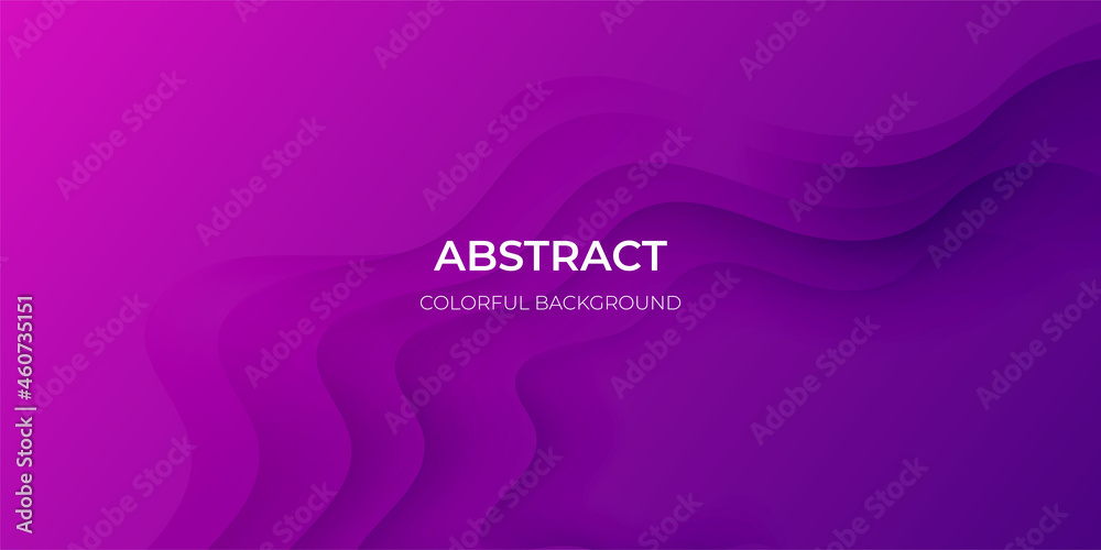 Abstract purple geometric background. Wavy geometric background. Trendy gradient shapes composition Paper cut style design. - Vector Abstract purple geometric background. Wavy geometric background. Trendy gradient shapes composition Paper cut style design. - Vector