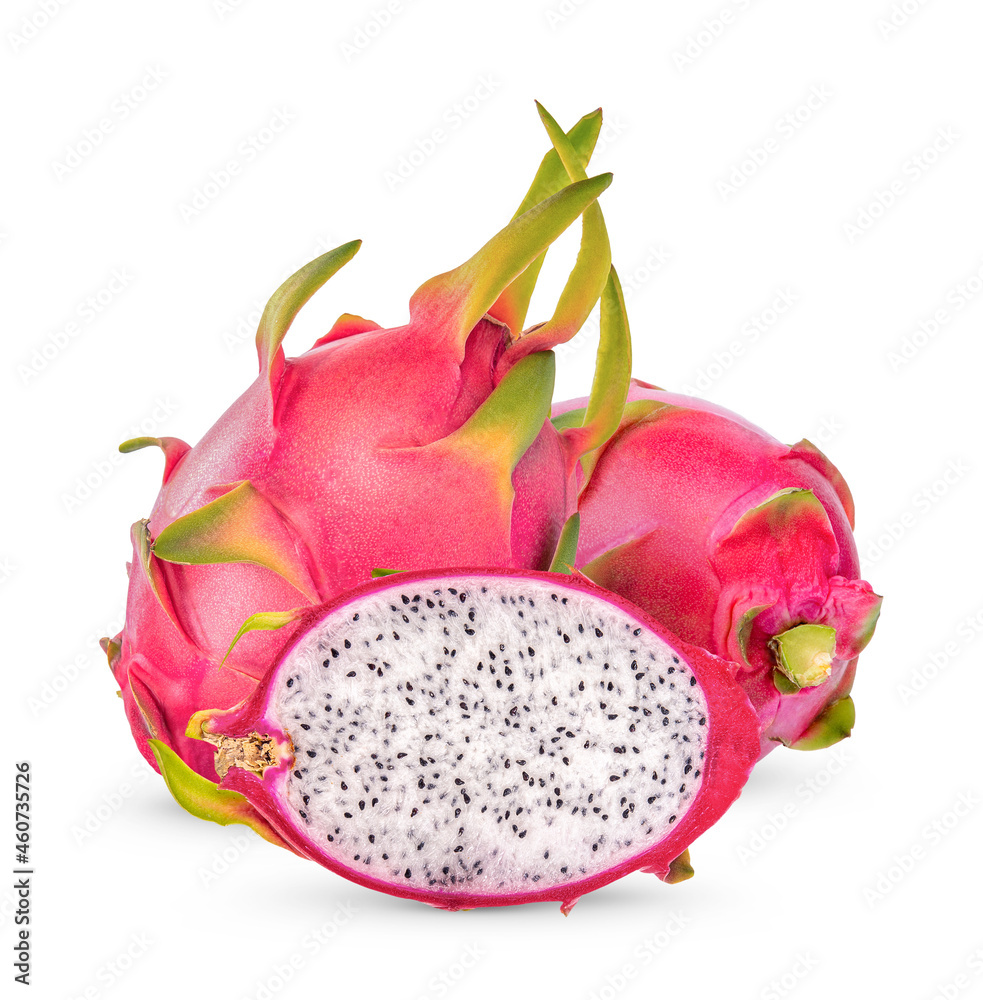 Dragon fruits isolated on white background Dragon fruits isolated on white background