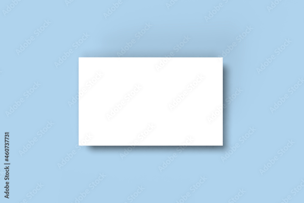 Business card mockup blue backgroup. Mock-up design for presentation branding, corporate identity, advertising, personal, stationery, graphic designers presentations. 3d Rendering Business card mockup blue backgroup. Mock-up design for presentation branding, corporate identity, advertising, personal, stationery, graphic designers presentations. 3d Rendering