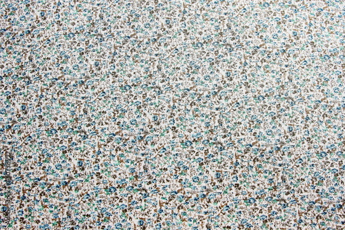 drawing on fabric with small flowers 