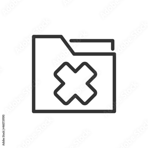 Reject thin line icon.