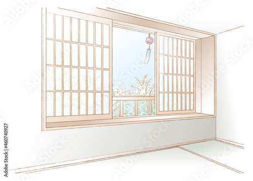 和室のベクターイラスト