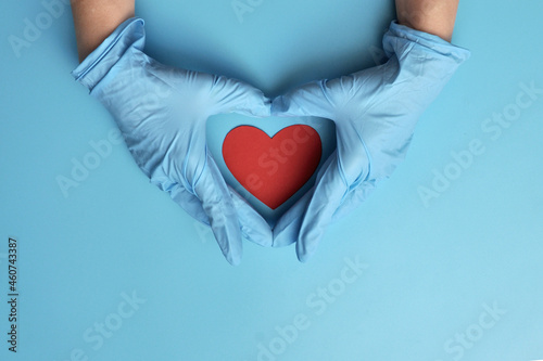 a doctor with a heart in his hands