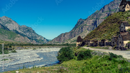 Davgars - UNESCO World Heritage Site City of the Dead in North Ossetia