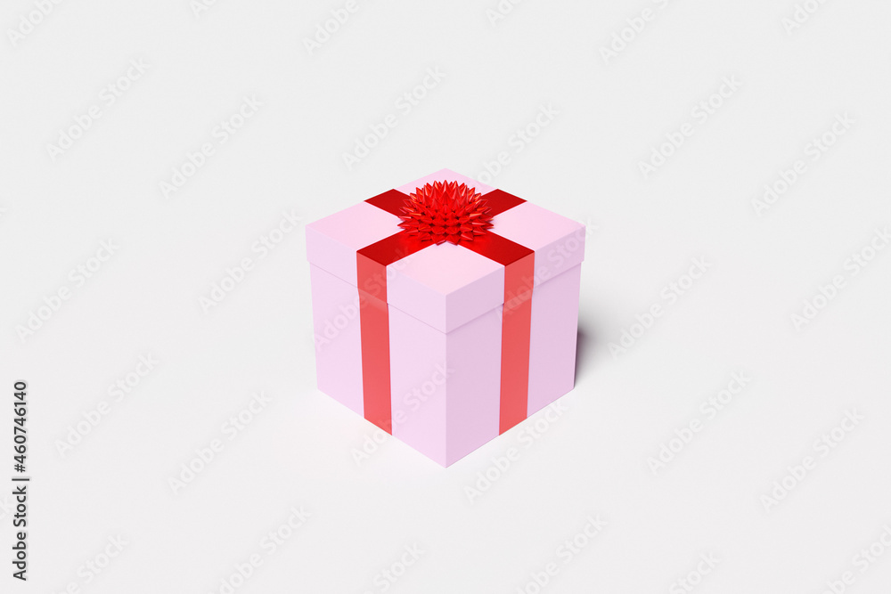 3d illustration gift in a beautiful package with a ribbon bow. Gift set on a white background. 3d illustration gift in a beautiful package with a ribbon bow. Gift set on a white background.