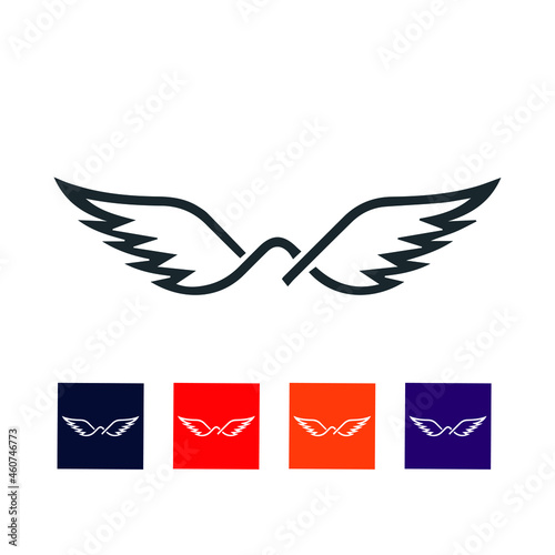 Bird logo concept design stock illustration